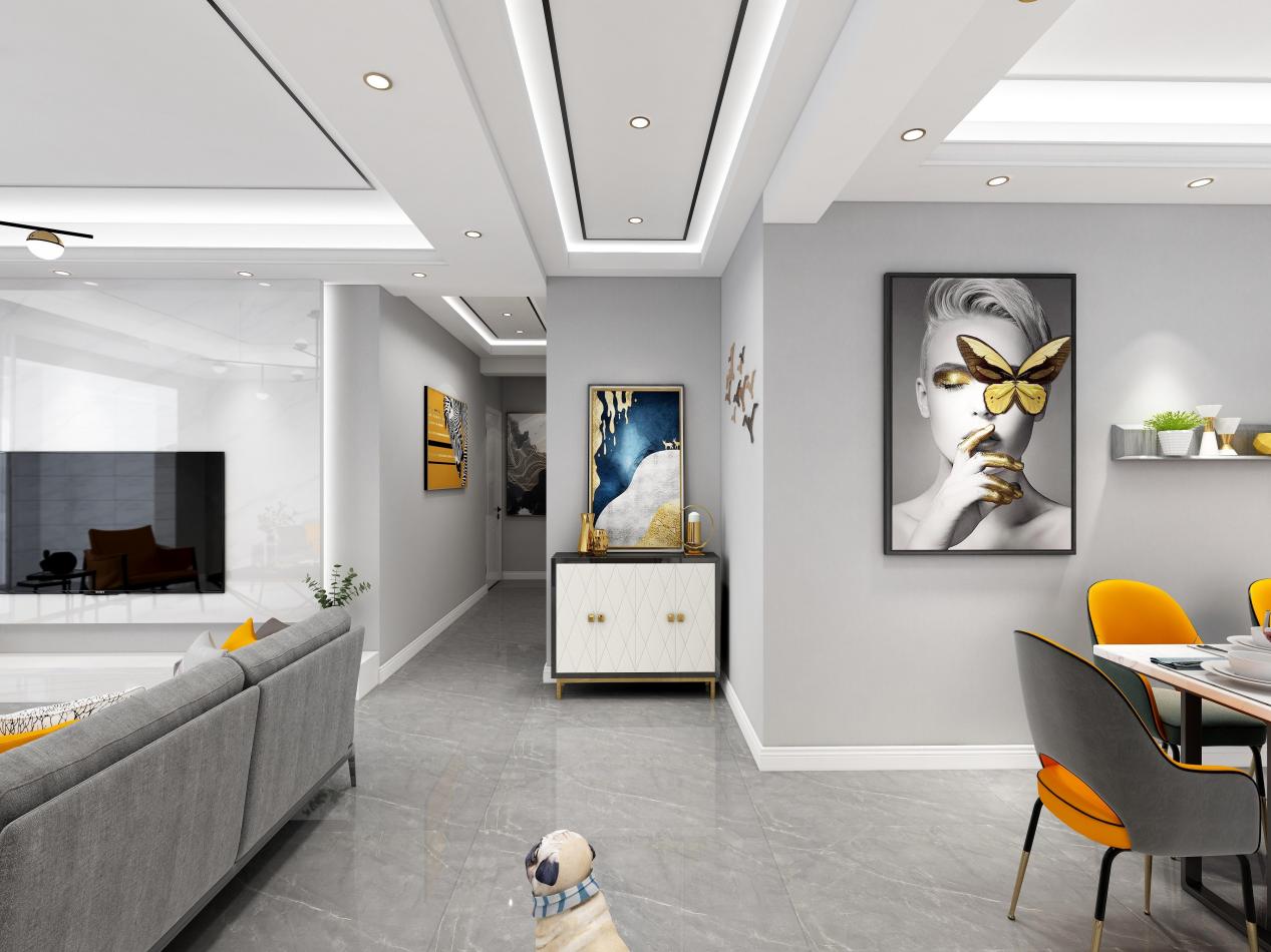 龍湖九里晴川-現(xiàn)代簡約-臥室設(shè)計效果圖